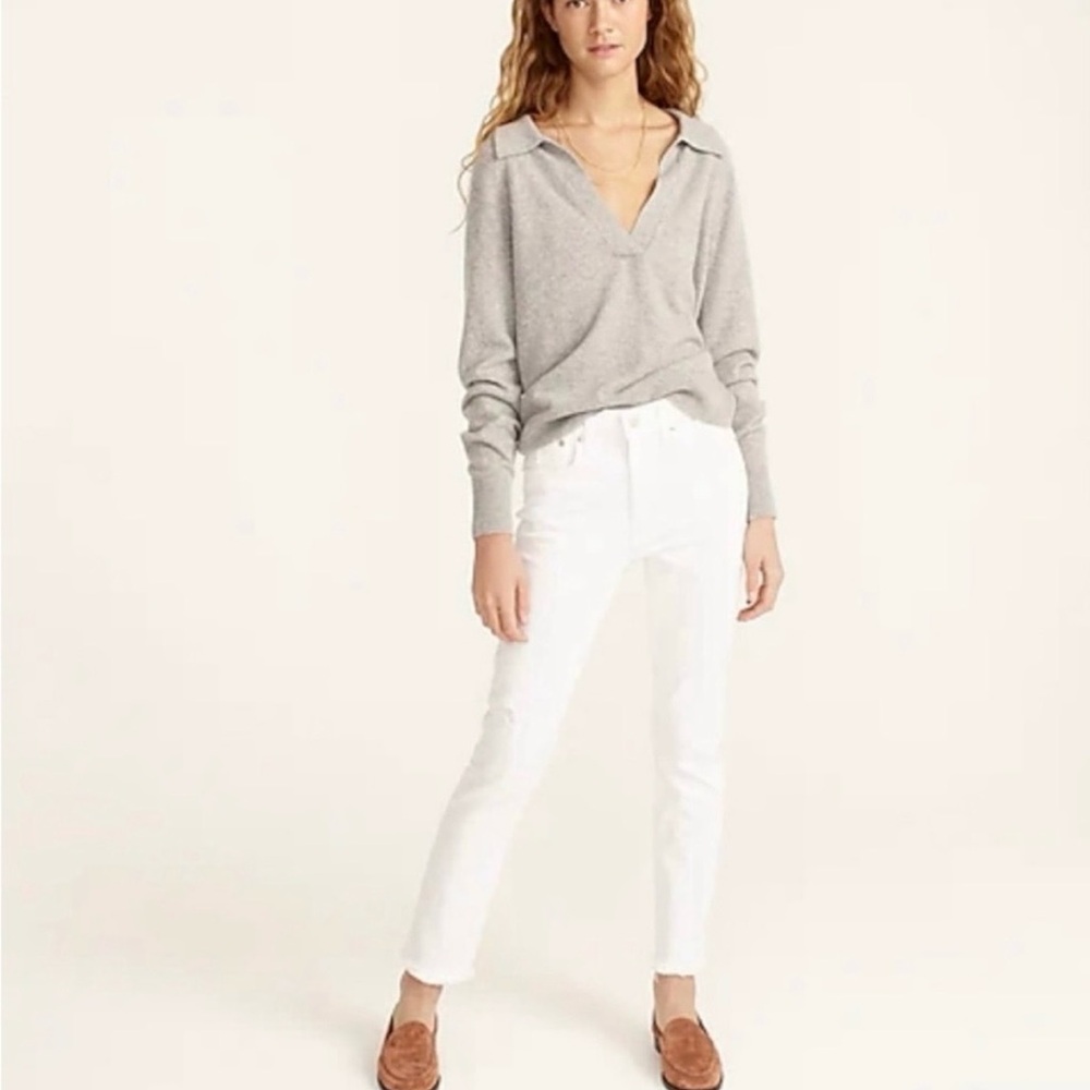 J. Crew Slim Boyfriend Jean / White Size: 34, New w Tags! Retail $110.00